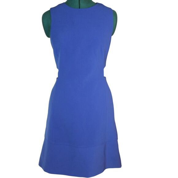 Ted Baker London Blue Panache Sleeveless Cut Out Fit & Flare Dress Women size 1 - Picture 2 of 8